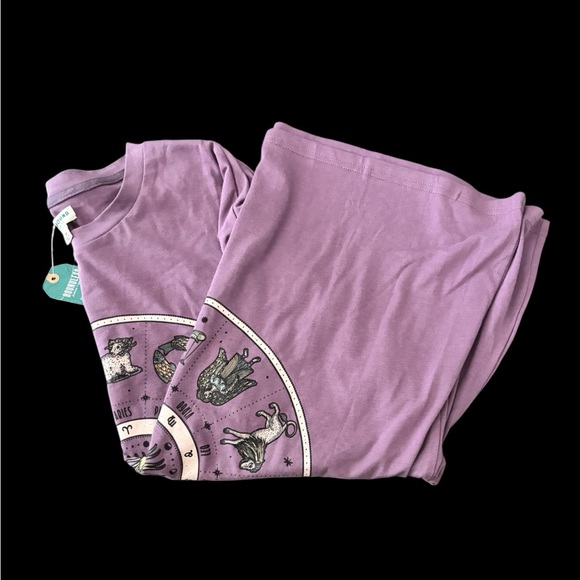EARTHBOUND Lavender Astrological Tee NWT - Picture 3 of 4